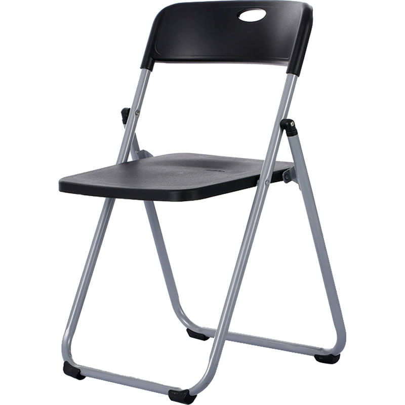 XINGKAI Folding Chair, Stool, Office Chair, Backrest Computer Chair, Conference Chair, Dormitory Chair, 3017 Silver