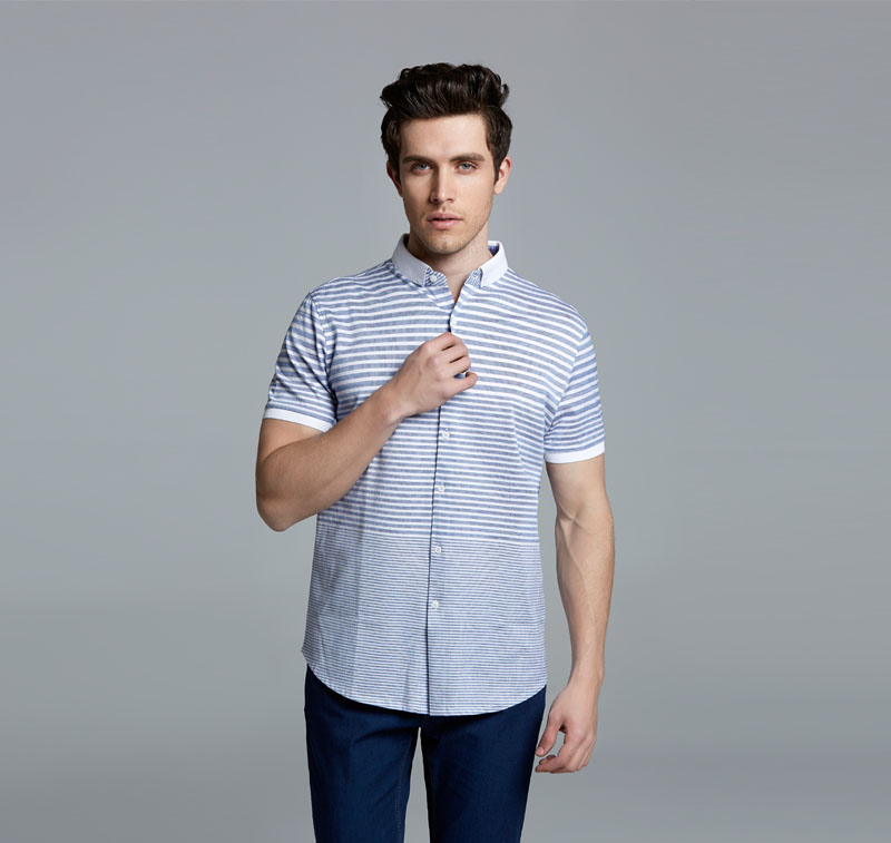 尼诺里拉ninoriva包邮潮流百搭纯棉修身商务休闲男装t恤