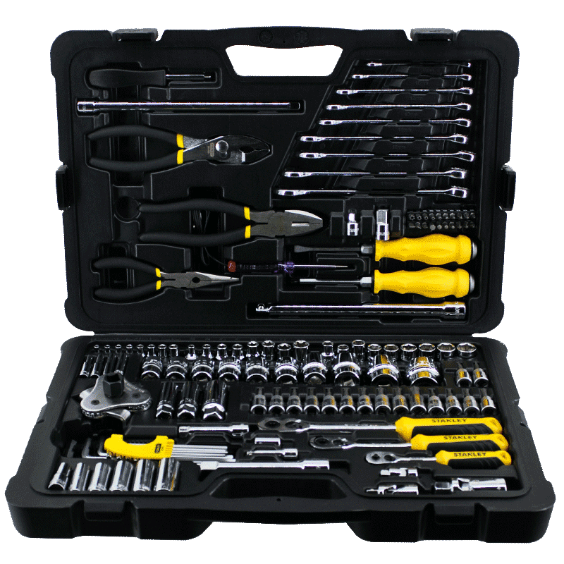 Stanley 125-Piece Automotive Repair Tool Set Ratchet Socket Wrench Toolbox