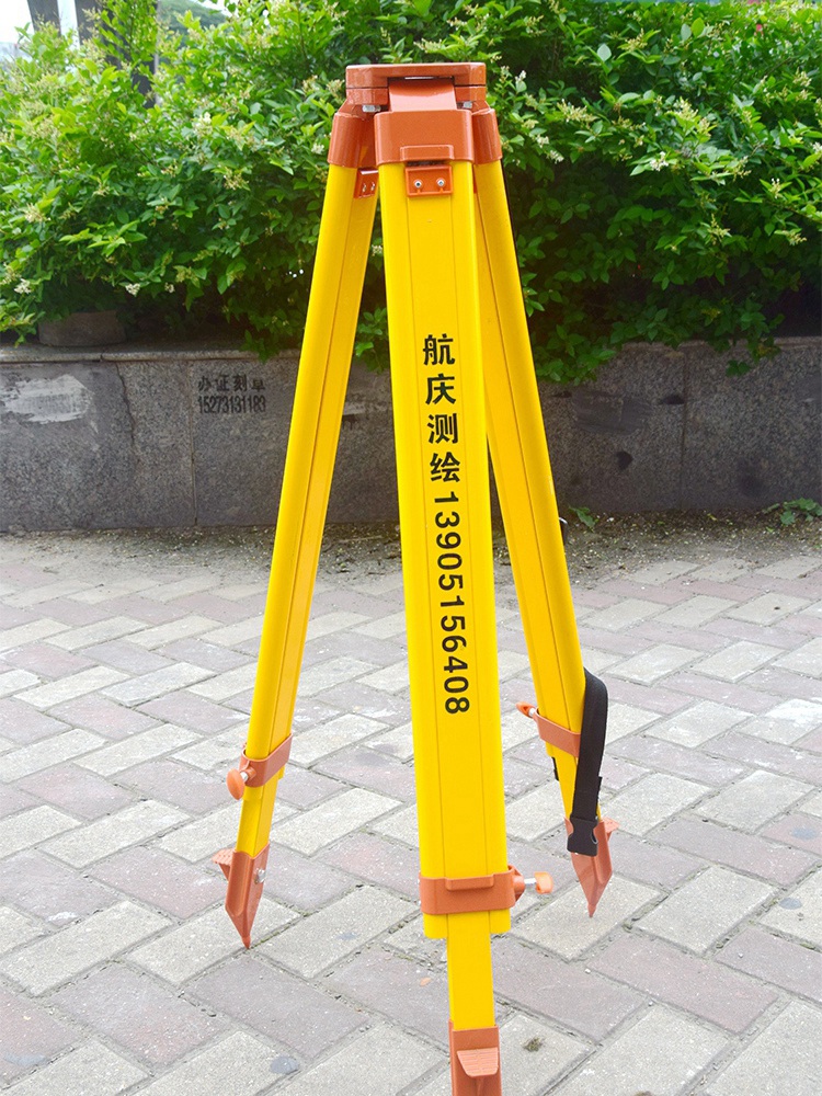 铝合金木质水准仪脚架全站仪经纬仪三脚架 公英制通用脚架 水准仪木质