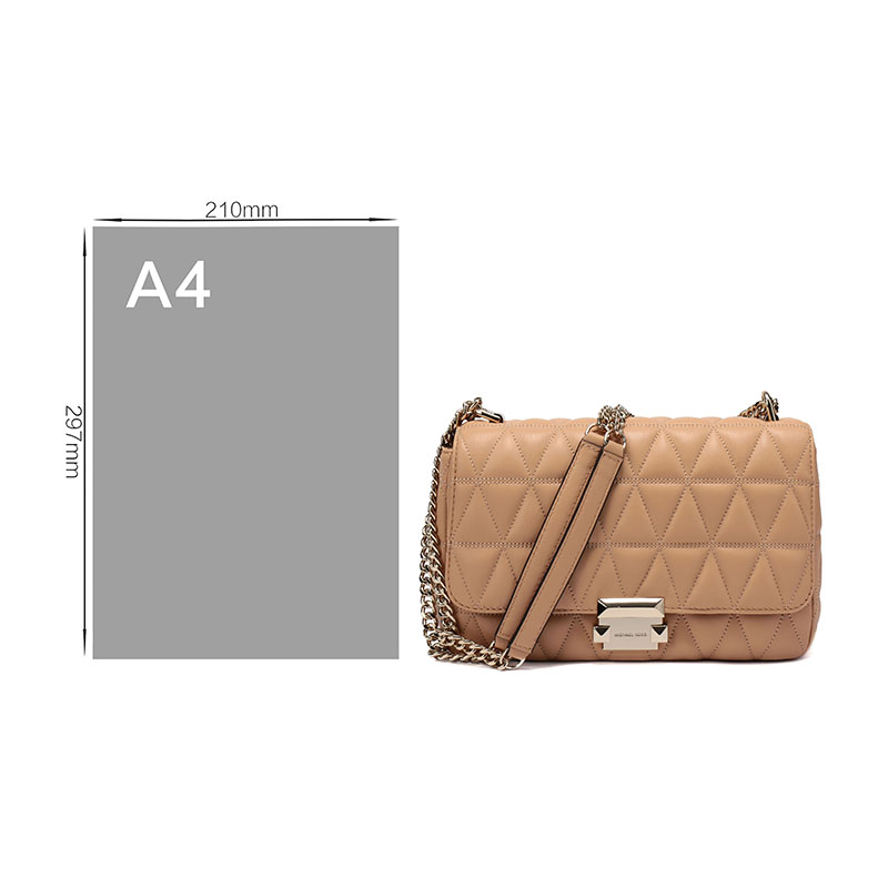 michael kors 迈克·科尔斯 mk女包 sloan系列驼棕色羊皮大号手提单肩