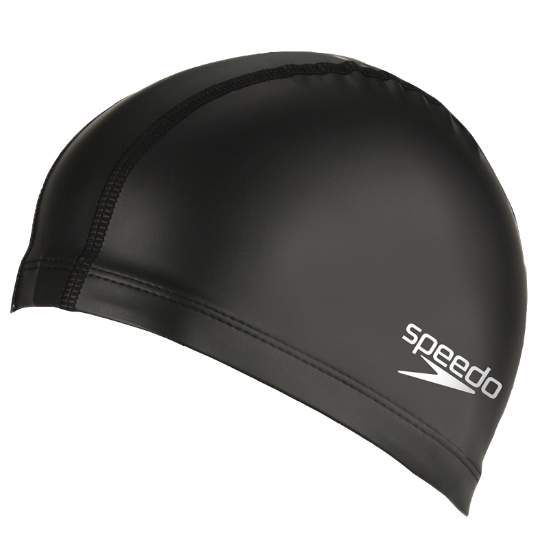 Speedo Adult Swim Cap, PU Material, Soft And Comfortable, Long Hair Non-Binding, Waterproof Quick-Drying Swimming Cap, Fashionable Unisex Desig
