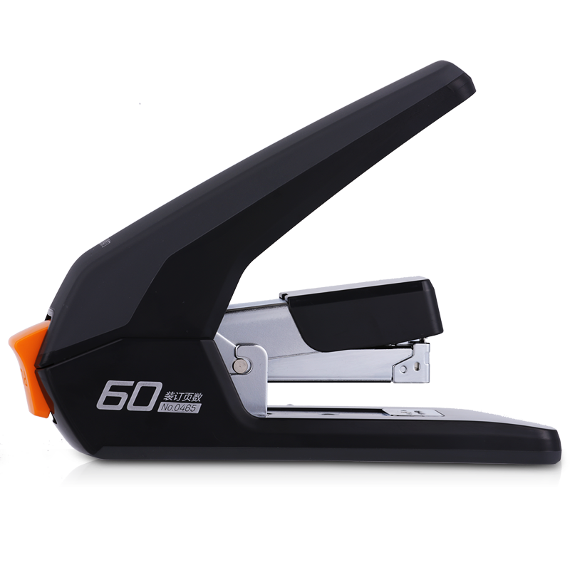 Deli [Popular Product] Heavy-Duty Stapler, Large Capacity 60-Sheet Thick Heavy-Duty Stapler, Office Supplies Compatible with Multiple Staples, Black 0465