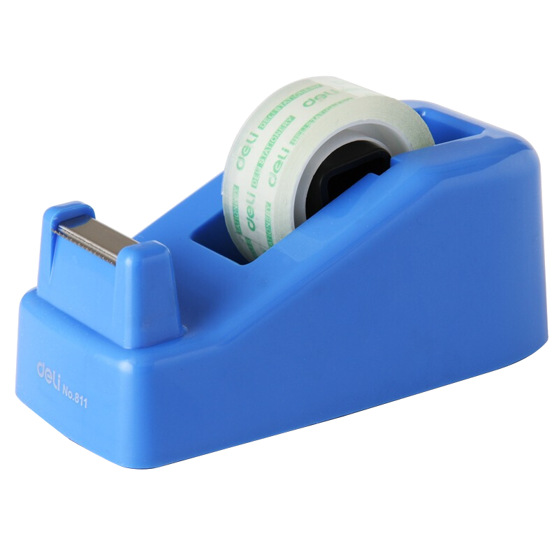 Deli Small Tape Dispenser Cutter Sealer (Tape Width ≤18mm) Blue 811
