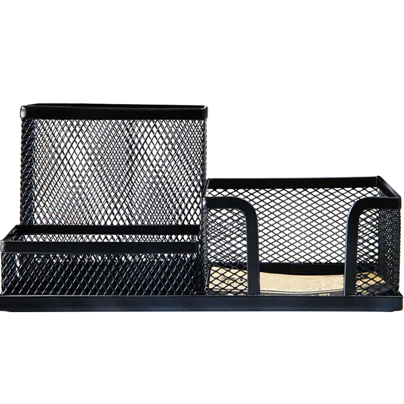 TANGO Office Metal Pen Holder with Hollow Mesh Design, Multifunctional Creative Stylish Spray-Painted Rust-Resistant Office Pen Holder for 3C Digital Products, All-Net Low Price