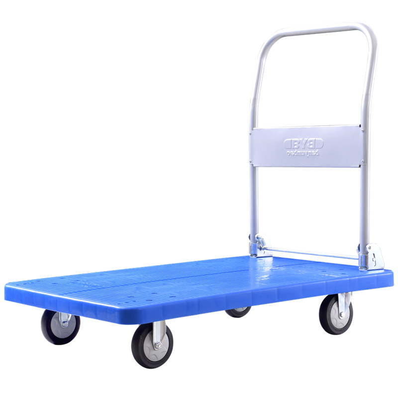 BYB Extended Flatbed Cart, Small Trolley, Cargo Trailer, Hand Truck, 100x60cm, Load Capacity 800 Jin, BYB-5900