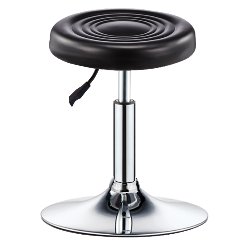 Huakaizhixing Bar Stool, Adjustable Height Stool, Bar Chair, Round Stool with Wheels, Height Adjustable Chair HK106 Round Base Model