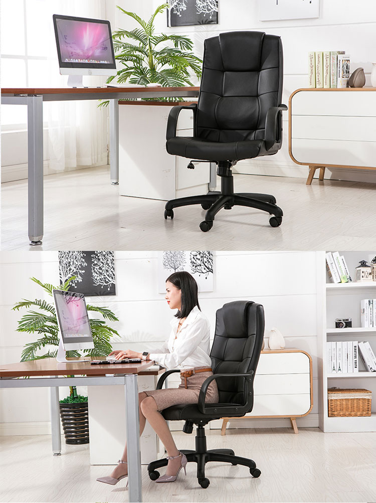 Botai Computer Chair, Home Office Chair, Adjustable Height Swivel Chair for Home Use, Ergonomic Office Chair, Black Executive Chair 90767H 15