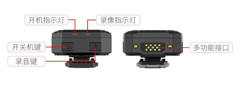 执法专家 V2 高清红外夜视记录仪 官方标配16G-京东