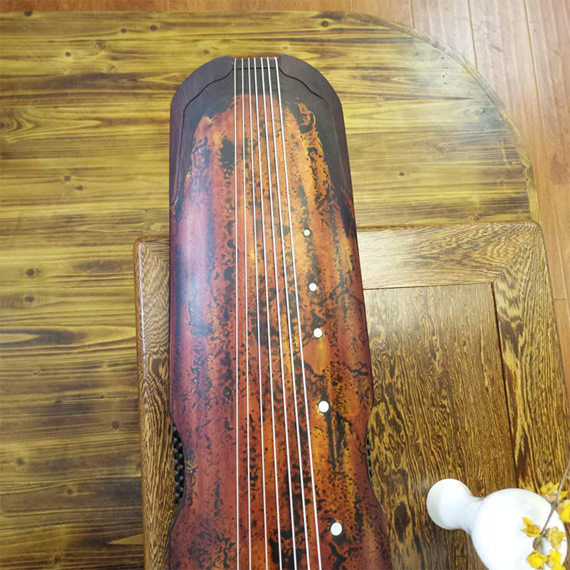 天音(tianyin) 【斤石堂】系列卢荣亲斫古琴神农式百年老杉紫檀生漆