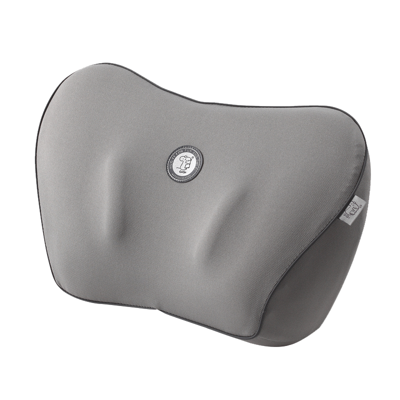 GiGi Car Lumbar Support Cushion, Waist Pillow, Space Memory Foam Car Office Backrest Pad, Gray Lumbar Pillow