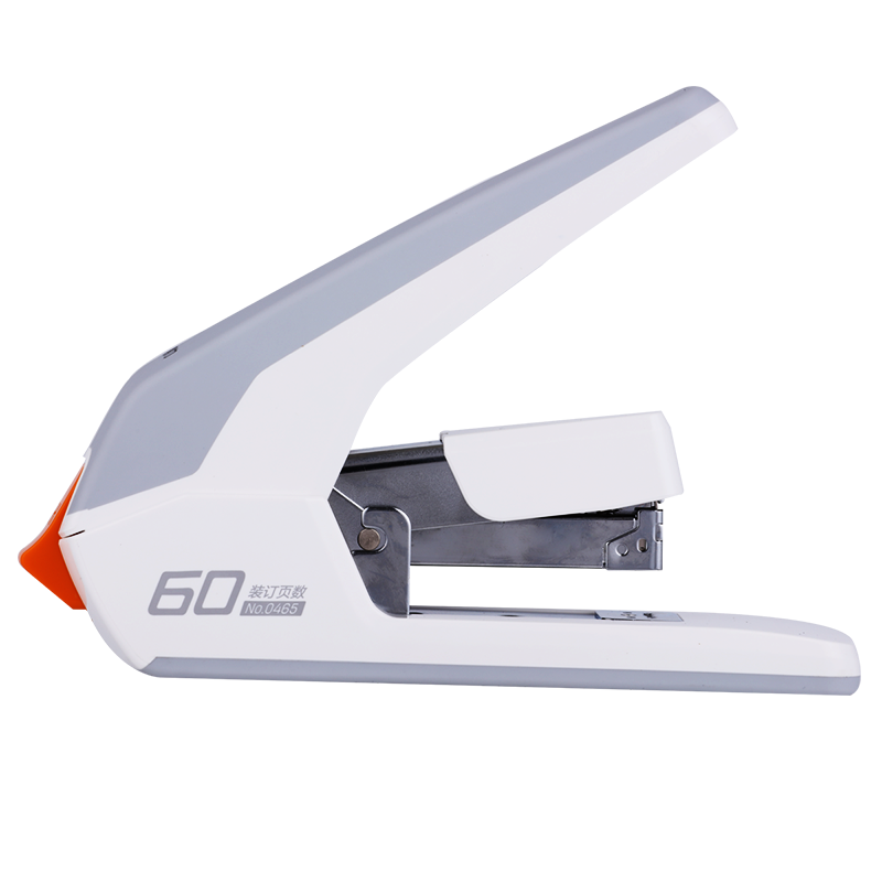 Deli Heavy-Duty Stapler, Large Capacity, 60 Pages, Thick And Heavy, Office Supplies, Compatible with 23/6 to 23/10 Staples, White, 0465