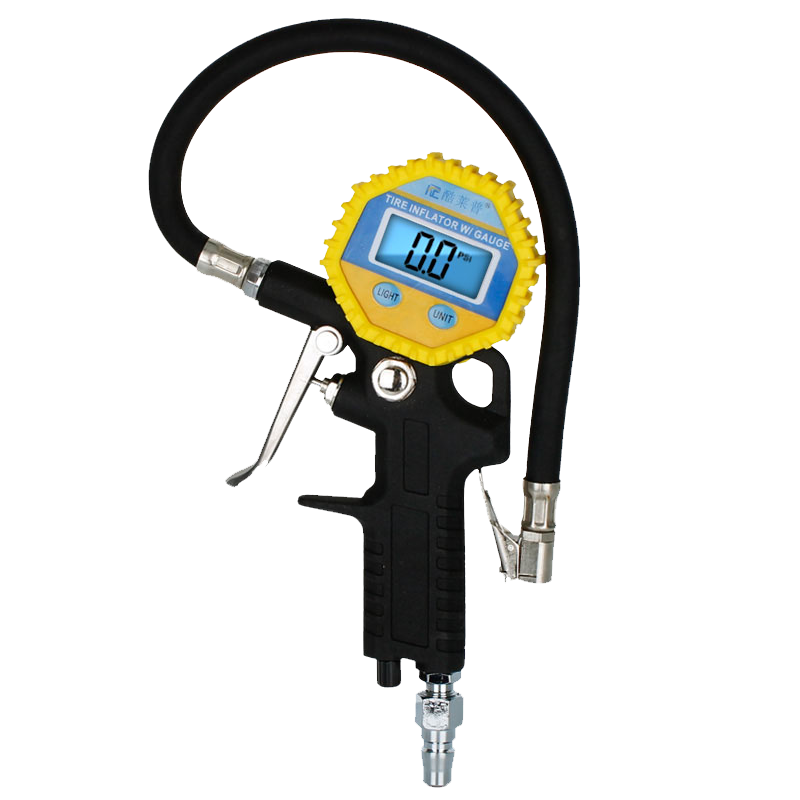 Kulaipu Digital Tire Pressure Gauge, Car Air Pressure Meter, High-Precision Vehicle Inflation Gauge KLP-86002, Yellow And Black Color