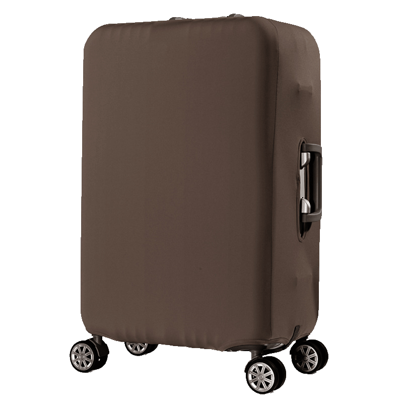 Banzheni Luggage Travel Case Protective Cover, Elastic Suitcase Cover, Dust-Proof Rain Cover, Thickened Wear-Resistant Check-In Cover, Coffee Color, Suitable for 19-Inch 20-Inch 21-Inch Suitcases