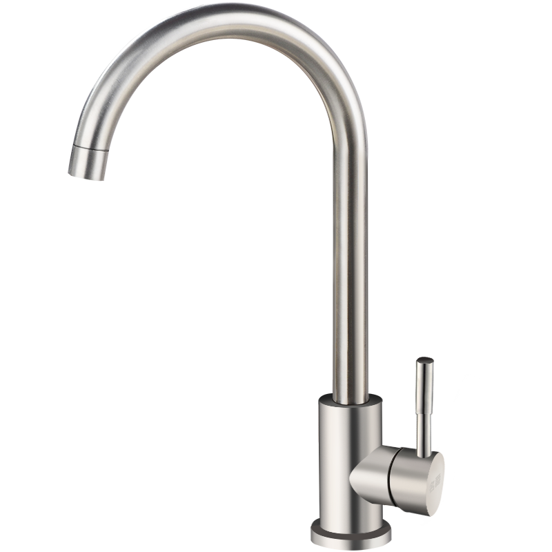 MEJUE Thickened Stainless Steel Healthy Hot And Cold Kitchen Faucet, Large Curved Sink Rotating Vegetable Washing Basin Faucet Z-1125