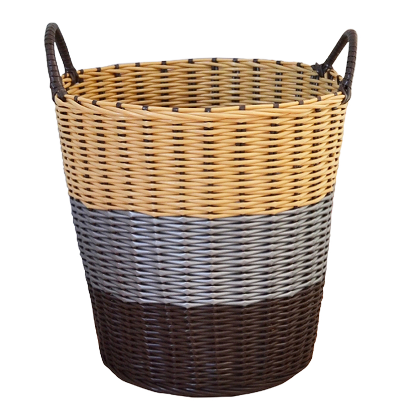 Jinghuisichuang Laundry Hamper, Rattan-Style Storage Basket, Toy Organizer, Large Capacity Laundry Bin, Foldable Washing Basket