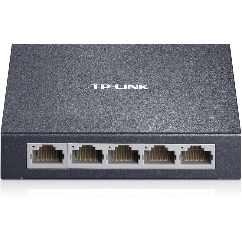 TP-LINK 5-Port 100Mbps Switch, 4-Port Surveillance Network Cable Splitter, Metal Body, TL-SF1005D