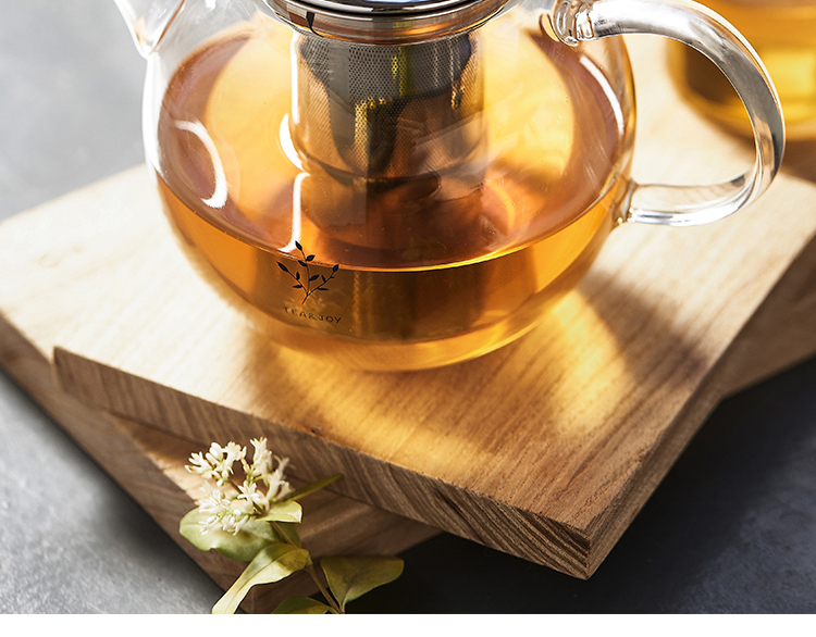 佳佰 耐热玻璃茶壶泡茶壶 防爆不锈钢过滤家用花茶壶 加厚可明火加热煮茶壶小号 350ml-京东