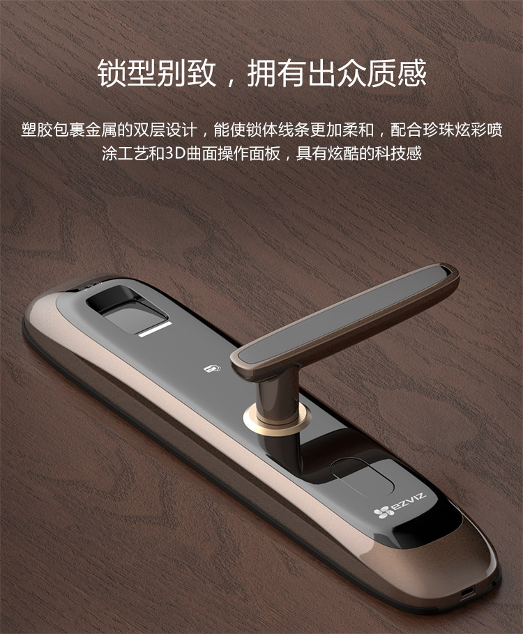 海康威视萤石ezvizdl21s联网指纹锁智能锁