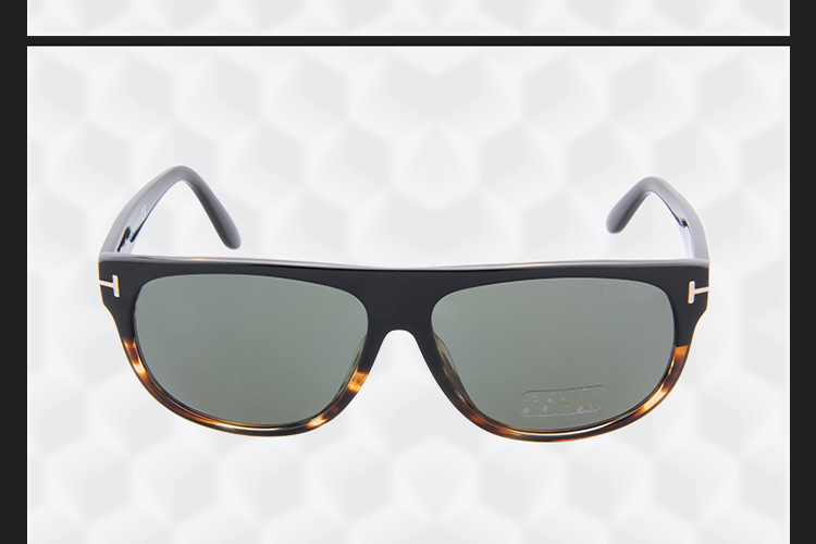 tom ford 汤姆福特男女款偏光太阳镜 tf375 05r黑 玳瑁色镜框 灰色
