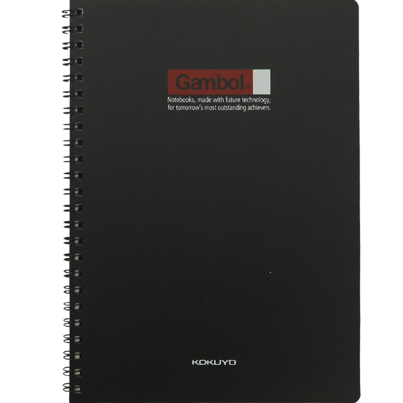KOKUYO Double Spiral PP Cover B5 Notebook Gambol Hard Cover 7mm Ruled 30 Lines 60 Sheets Random Color WCN-DS6000