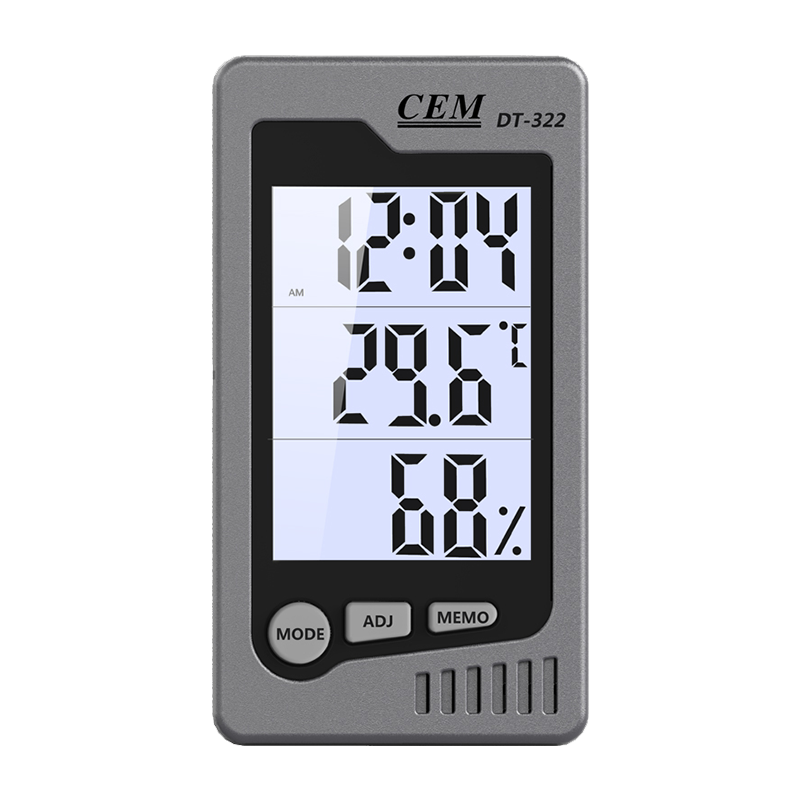 CEM DT-322 Electronic Thermometer And Hygrometer with Alarm Clock, Office And Home Indoor/outdoor Temperature And Humidity Meter