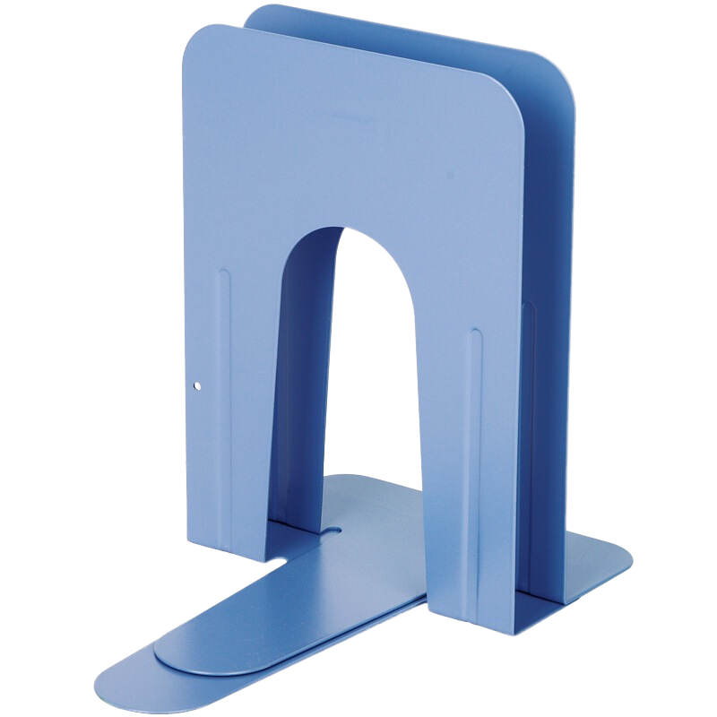COMIX 9-Inch Metal Iron Desktop Bookend Storage Rack, Office Bookends 2 Pieces, Office And Study Supplies, Blue, A1100