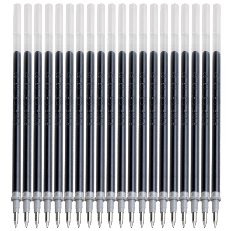 BAOKE PS106E Bullet Tip Universal Gel Pen Refills 0.5mm Black 20pcs/Box