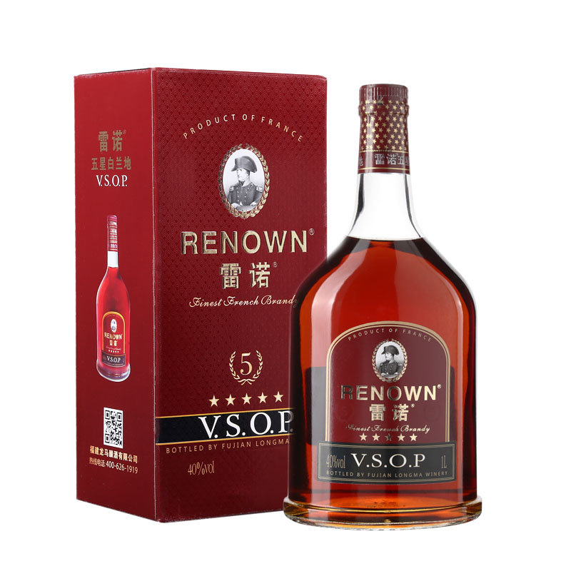 雷诺（RENOWN）格特白兰地VSOP700ml 礼盒装 洋...-京东