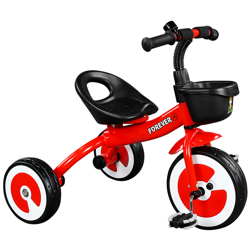 FOREVER Children's Tricycle, Baby Carriage for Ages 1-3, Pedal Bike, Push Bike, Scooter, Multifunctional Kids' Vehicle, Baby Gift