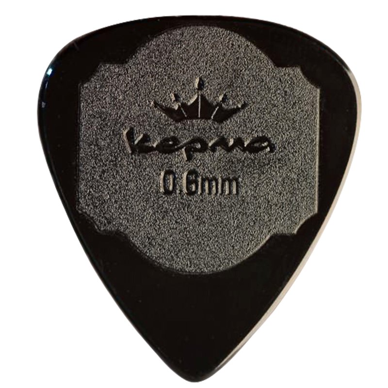 KEPMA KEPMA B1 Kamaka Guitar Picks, Flexible And Non-Slip, 0.6mm Original Picks, 4-Pack, Black