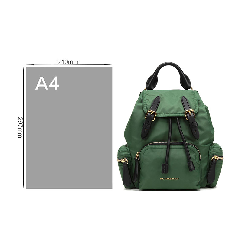 博柏利/巴宝莉 burberry 女款织物斜背式军旅背包双肩包黑色小号