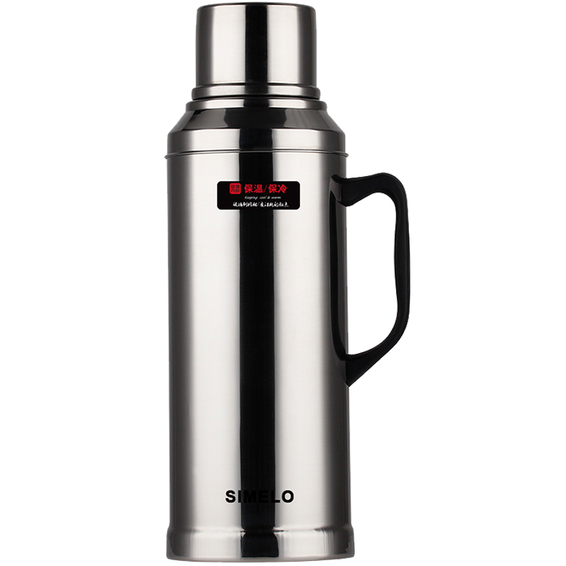 SIMELO Insulated Thermos with Glass Inner Liner for Home Use, Hot Water Bottle, Warm Pot, Student Dormitory Kettle, 2L Capacity
