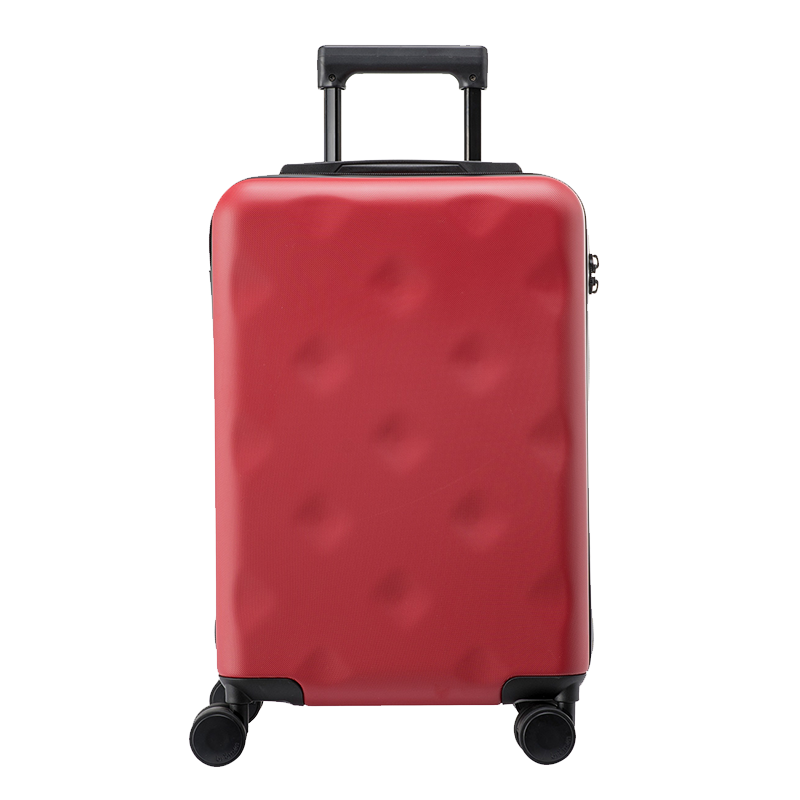 Bromen Bags Large Capacity Suitcase, Trolley Case, Travel Luggage, Password Lock Box, Business Student Check-In Case, 26 Plus Red