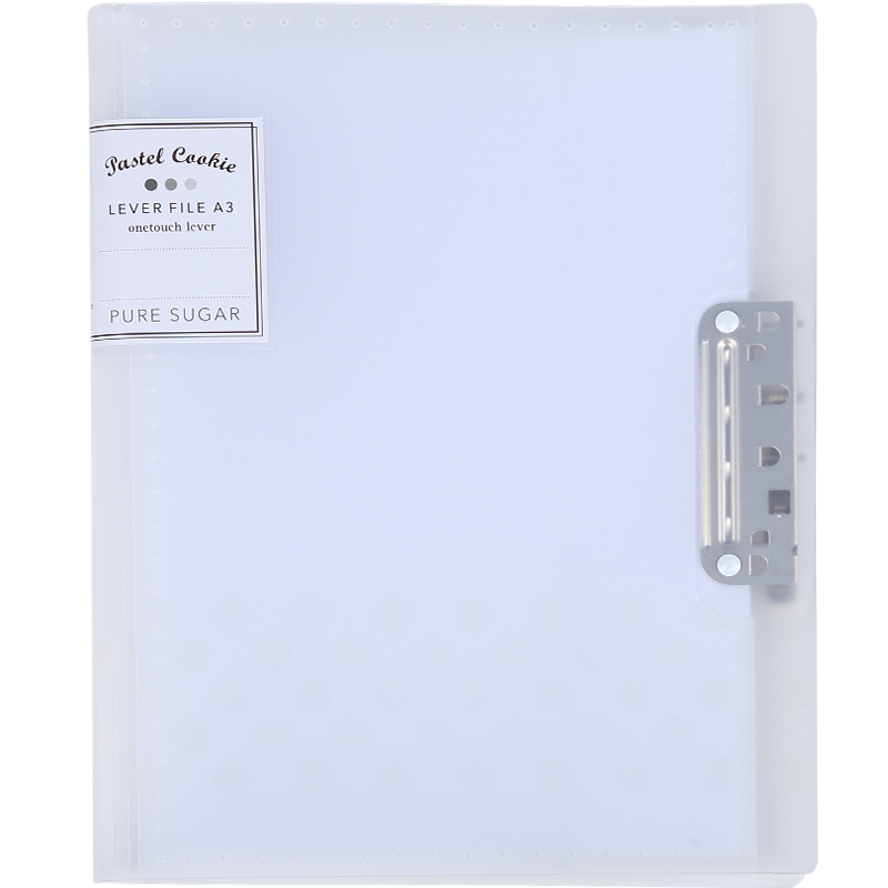 KOKUYO A3 Heavy-Duty Folding Document Organizer, Pastel Cookie Color, Student Storage Stationery, Transparent WSG-FUCW320T3C, Digital Full-Net Low Price