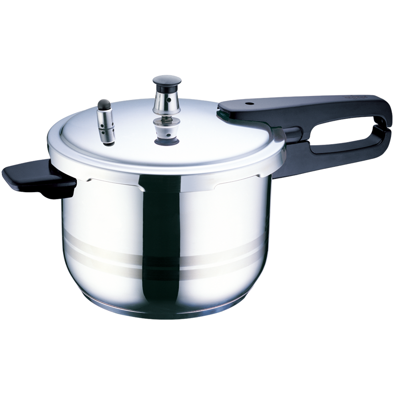 SUPOR 304 Stainless Steel 5.2L Pressure Cooker, 22cm [Suitable for 2-4 People], Quick Cooking Anti-Burst High Pressure Cooker, Compatible with Induction Cooker