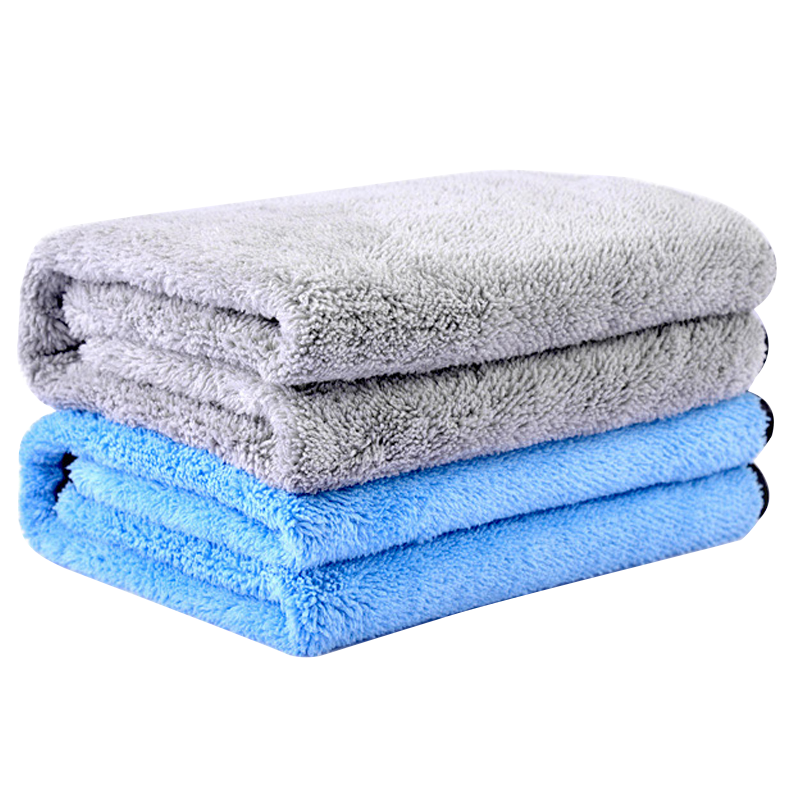 CarSetCity Car Wash Towel, Double-Layer Coral Fleece, Super Absorbent Towel, Cleaning Special Towel, Car Cleaning Cloth, 2 Pieces