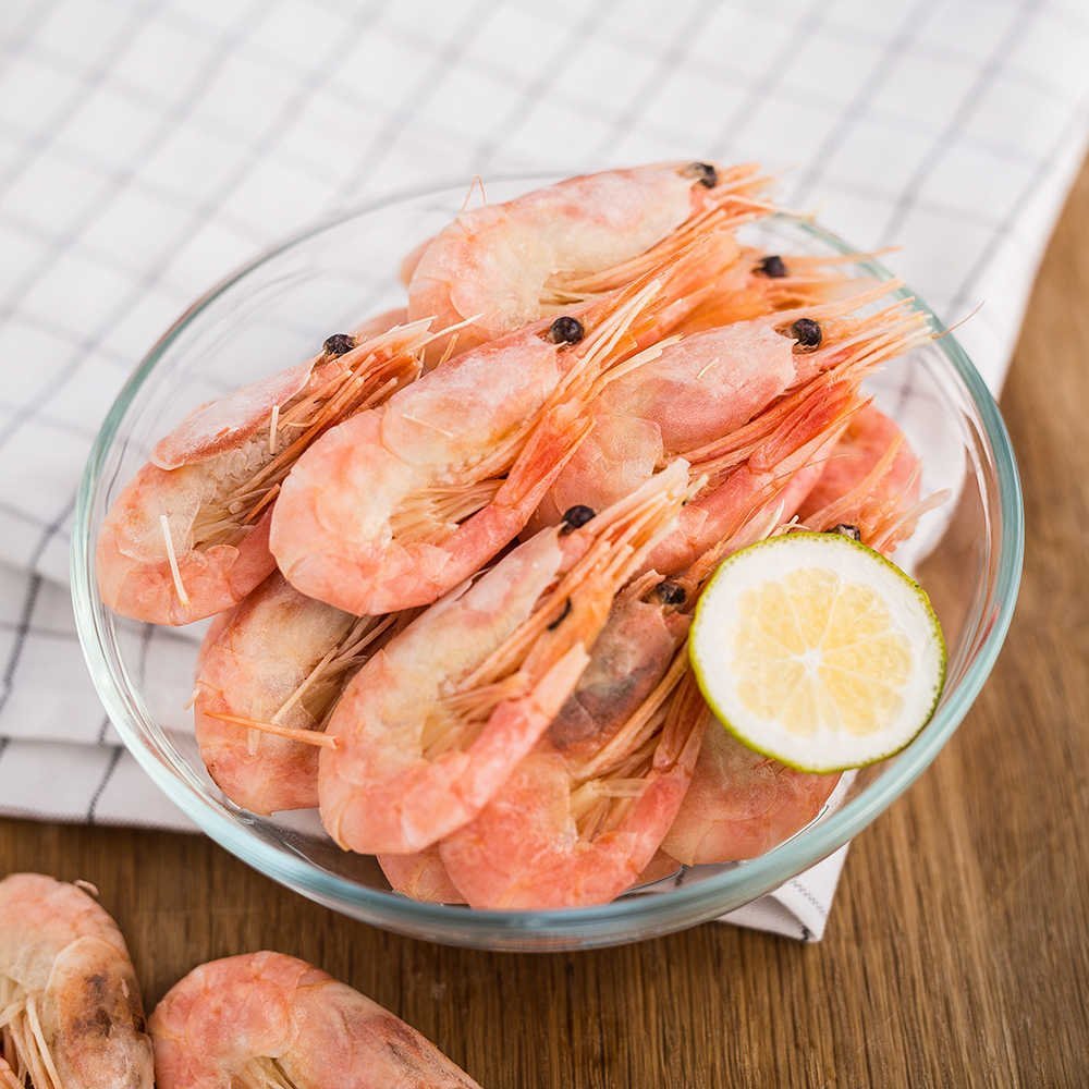 加拿大北极甜虾90/120头籽 500g/袋 10袋/箱