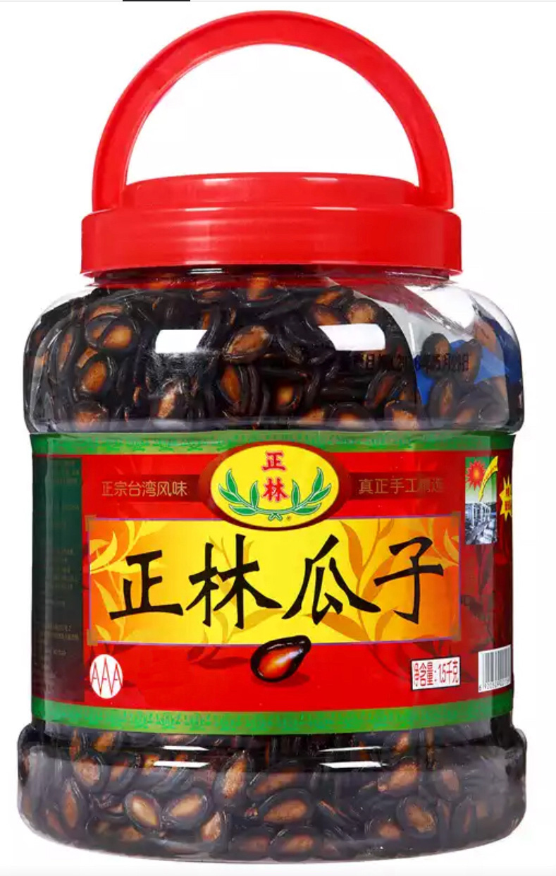 正林  坚果炒货 休闲零食 黑瓜子1500g-京东