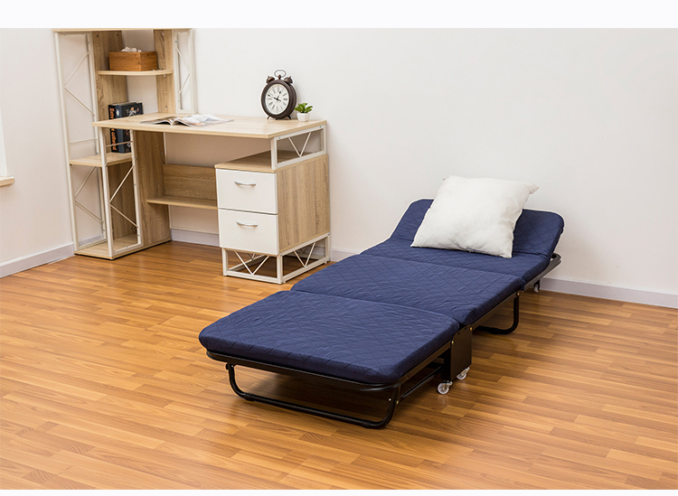 Ourunzhe Folding Bed, Foldable Single Office Nap Bed, Lounge Chair, Accompanying Care Bed, Outdoor Simple Bed, 76cm Thickened Foam 7