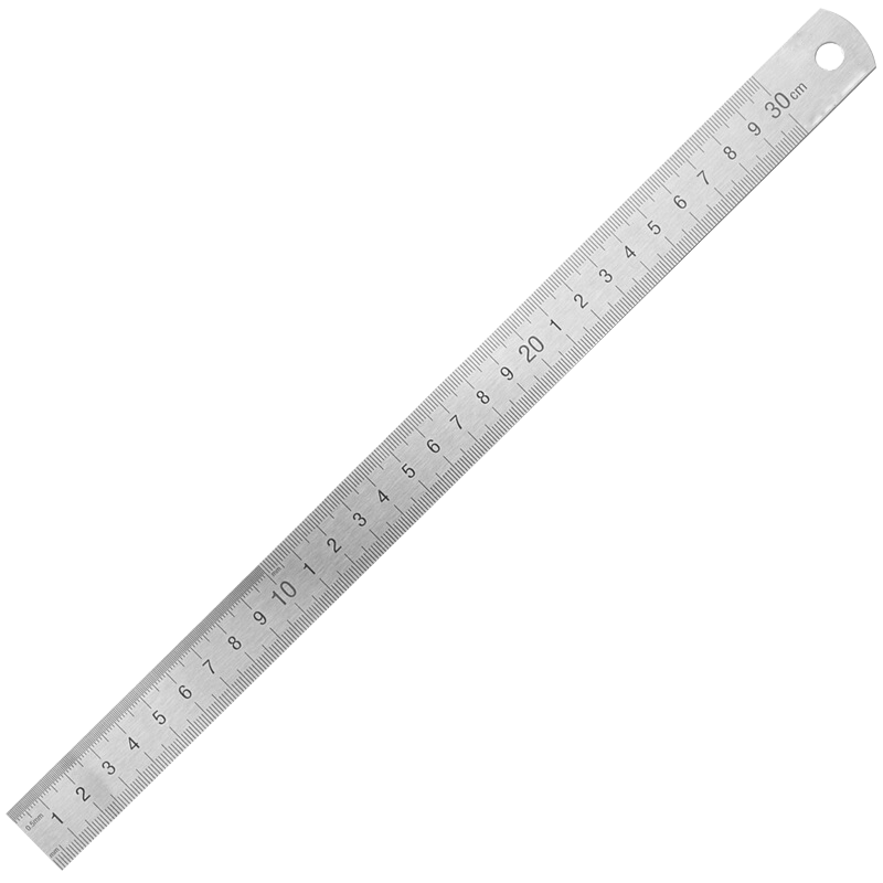TANGO Office (TANGO) 30cm Stainless Steel Straight Ruler/students' Ruler Double-Sided Scale Measuring Drawing Ruler/tango Series Office Stationery