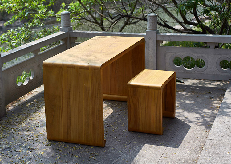 相约 琴坊 老桐木仿古加厚加宽实木榫卯结构古筝古琴桌卓凳套装国学