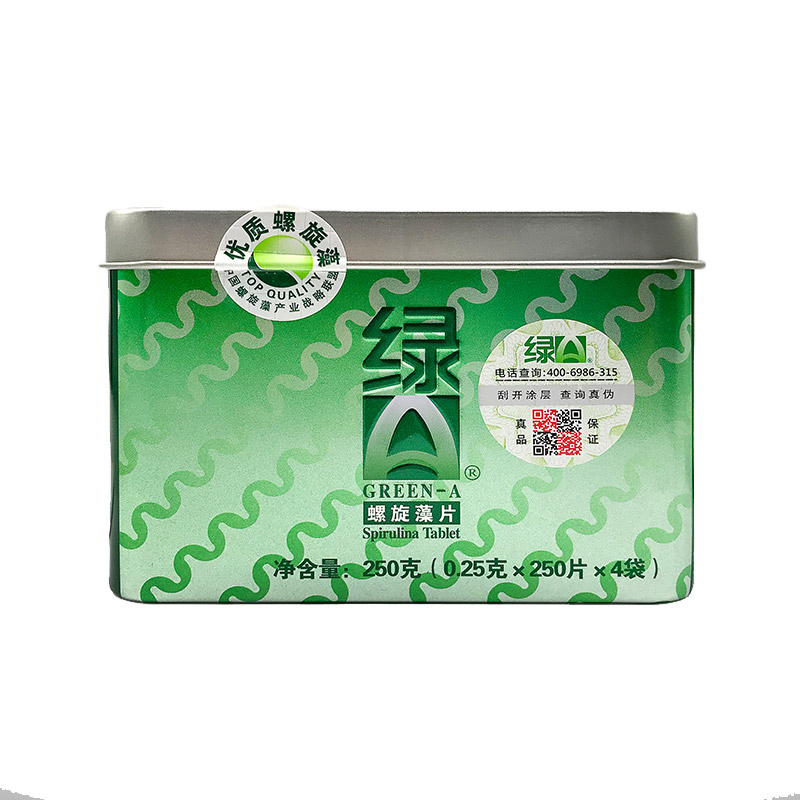 绿A（Green A）螺旋藻精片 0.25g*1000粒-京东