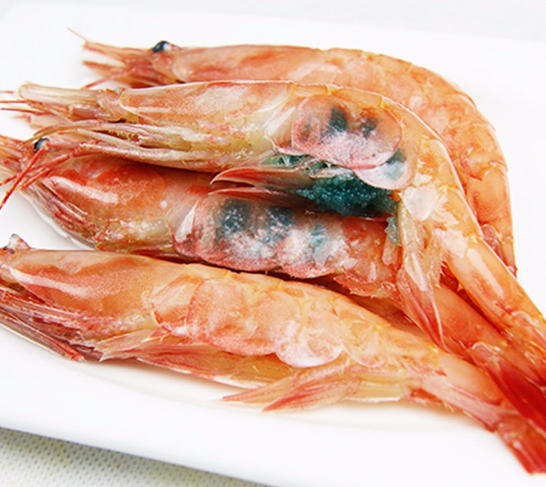 聚福鲜 韩国冷冻长额虾 50-70只 1000g 刺身甜虾 北极甜虾