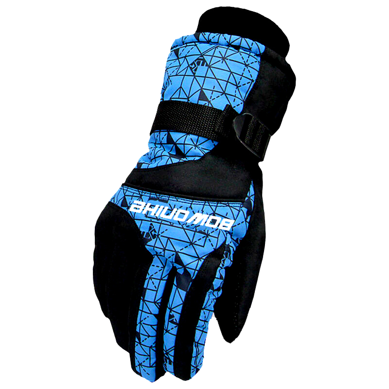 BWNK Sports Ski Gloves, Winter Warm Gloves, Windproof, Cold-Resistant, Waterproof, Thickened Cycling Gloves, Riding Gloves, Winter Men's