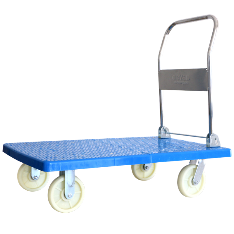 BYB Extended Flatbed Cart, Small Trolley, Cargo Truck, Hand Truck, Trailer, 110x70cm, Load Capacity 1200 Jin, DX-110N