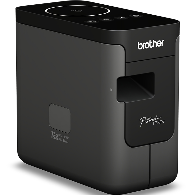 Принтер этикеток Brother PT-P750W, сетевой, для маркировки документов, файлов и контрактов, с Wi-Fi и NFC