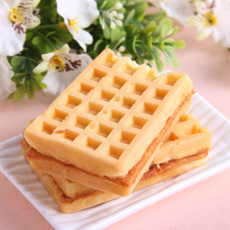 丹夫 华夫饼奶油味 网红零食手撕面包早餐食品点心饼干蛋糕 168g /袋