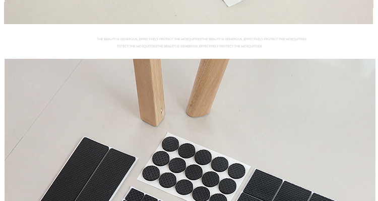 Jiebishi Chair Foot Pads, Table And Chair Leg Covers, Quiet, Wear-Resistant, Non-Slip, Thickened Pads, Sofa Stool Anti-Slip Stickers, Table Leg Pads 9