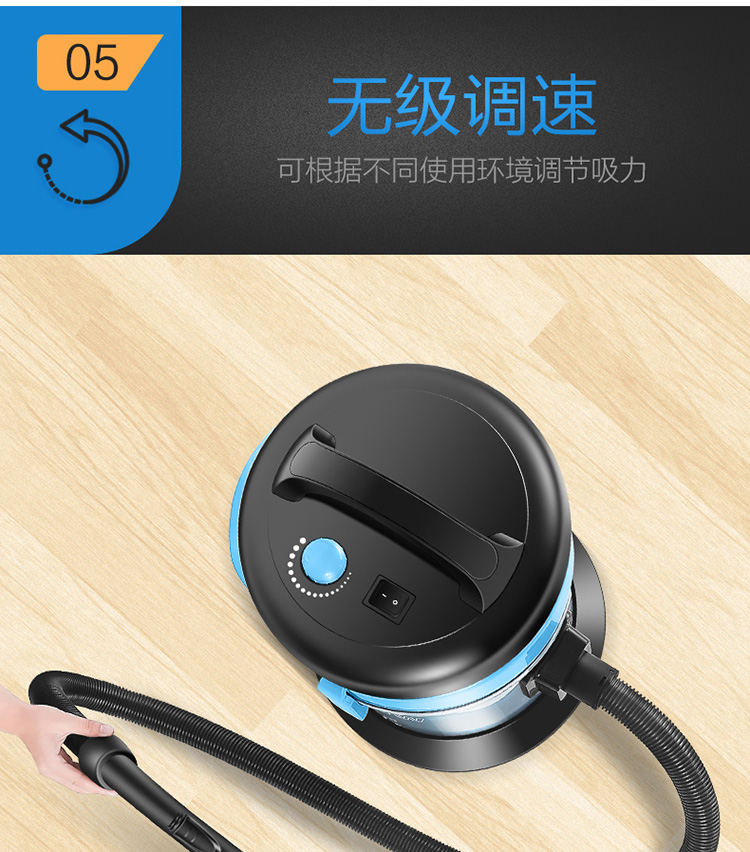 Haier/海尔家用水过滤吸尘器HC-T5155B桶式强力大功率干湿两用商用